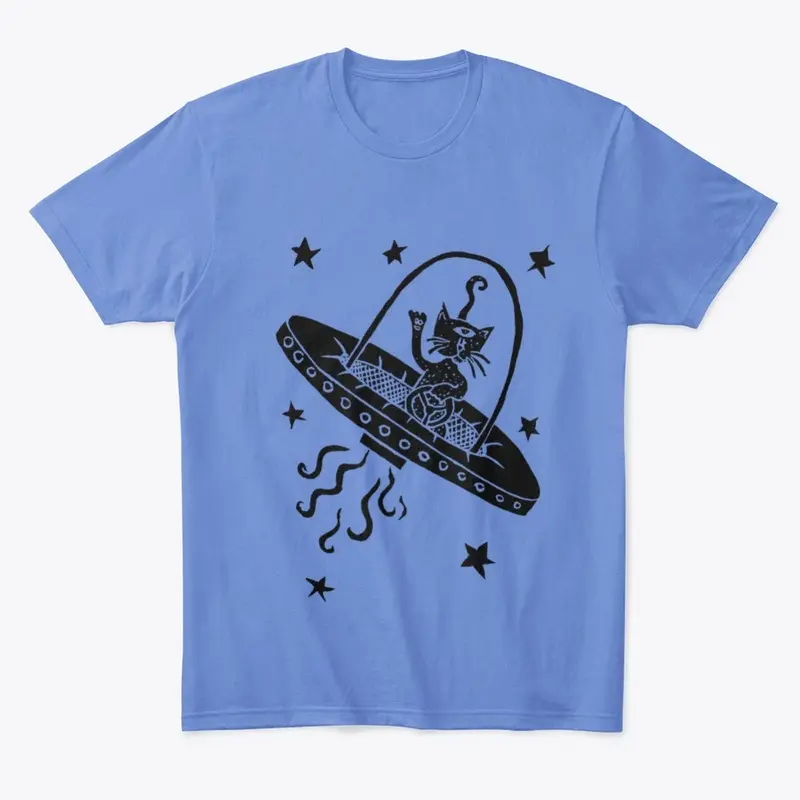  Men's  Alien Cat tees 